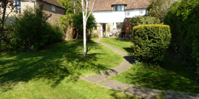 cut lawn and hedges